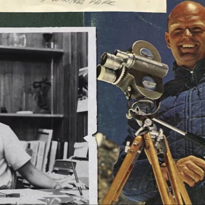 Warren Miller photos with camera