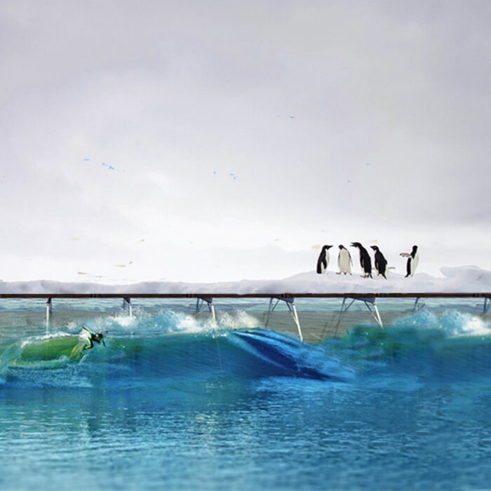 A proposed wave pool in Antarctica