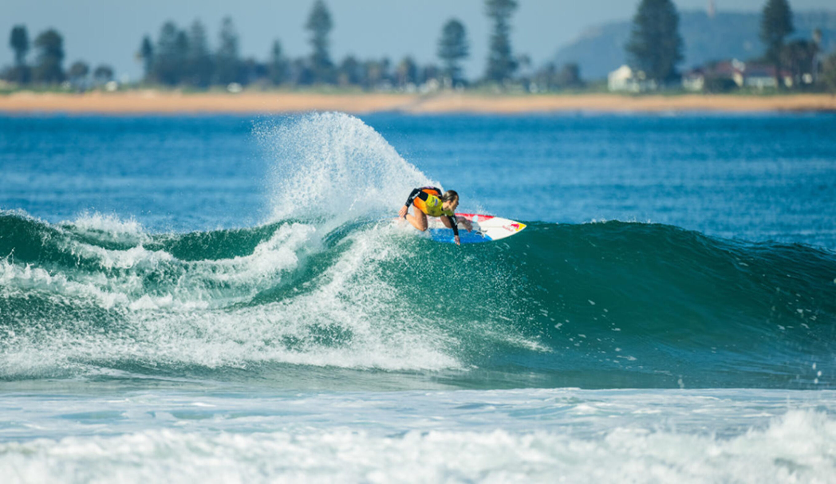Carissa Moore on a wave at Narrabeen