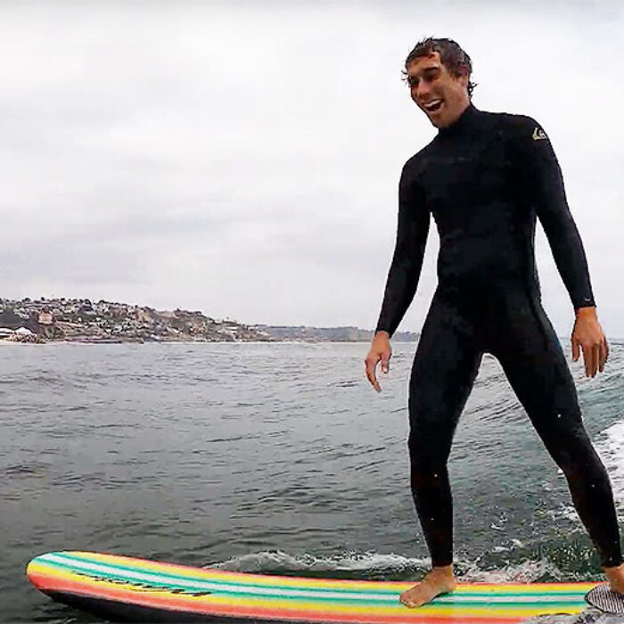 Koa Rothman surfing at Topanga