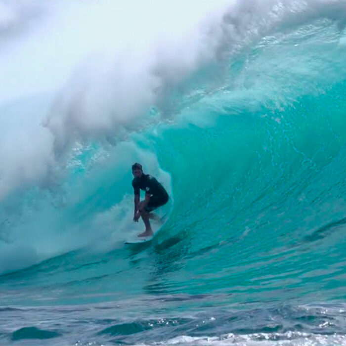 John John Florence in a barrel