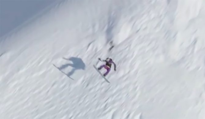 Mark McMorris crashing in Alaska