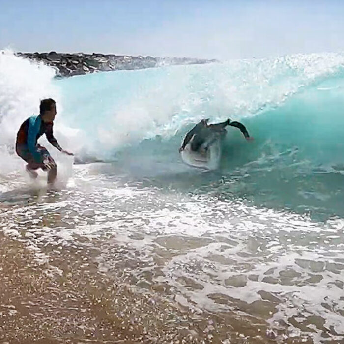 Skimboarding at the Wedge