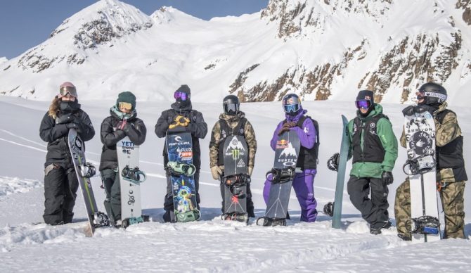 seven of the world's best snowboarders will show down in Alaska