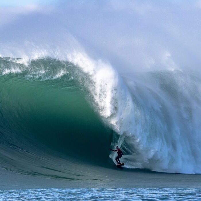 Peter Mel Mavericks Best Barrel Photo: Runamok Visuals