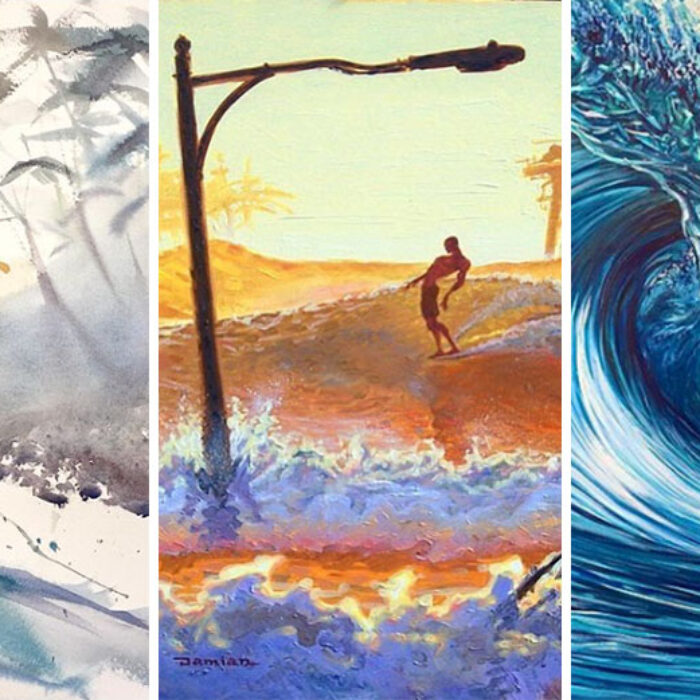 Surf artists Johny Vieira, Damian Fulton, Joshua Paskowitz