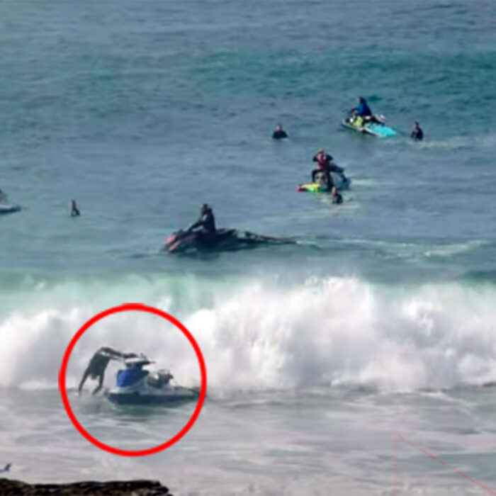 A Jet Ski wrecks at cape solander