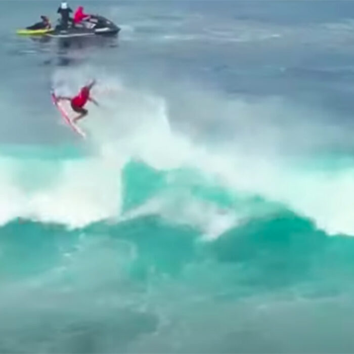 Italo Ferreira throws an air at Main Break, Margaret River