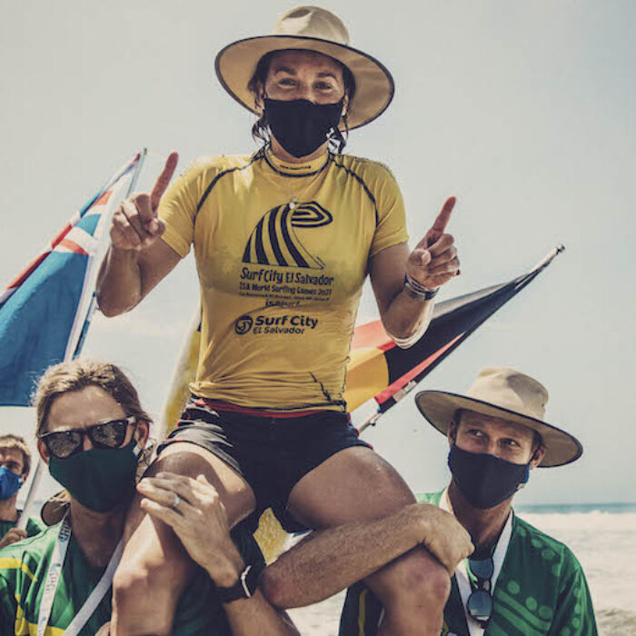 Sally Fitzgibbons wins the 2021 ISA World Surfing Games