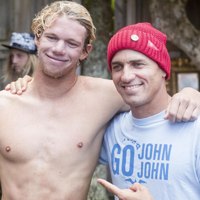 John John Florence and Kelly Slater