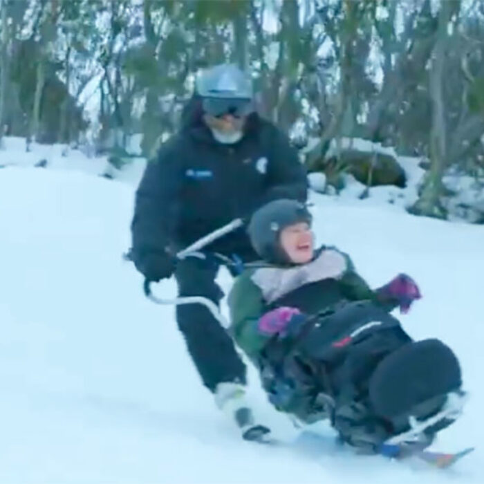 Adaptive skier shreds at Thredbo