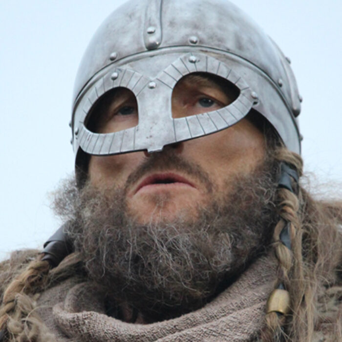 a viking wears a helmet just as cyclists should
