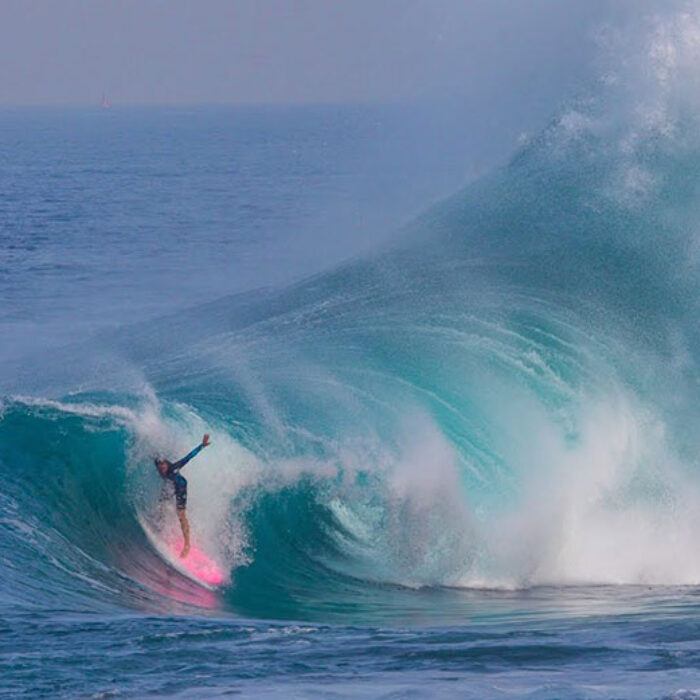 Jamie O'Brien surfs a wave in Mexico
