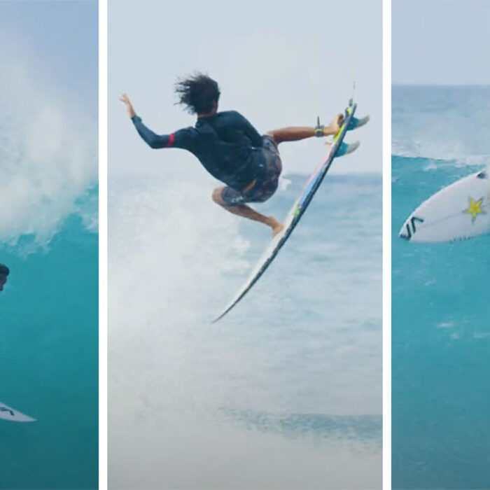 RVCA surf team surfing in Hawaii