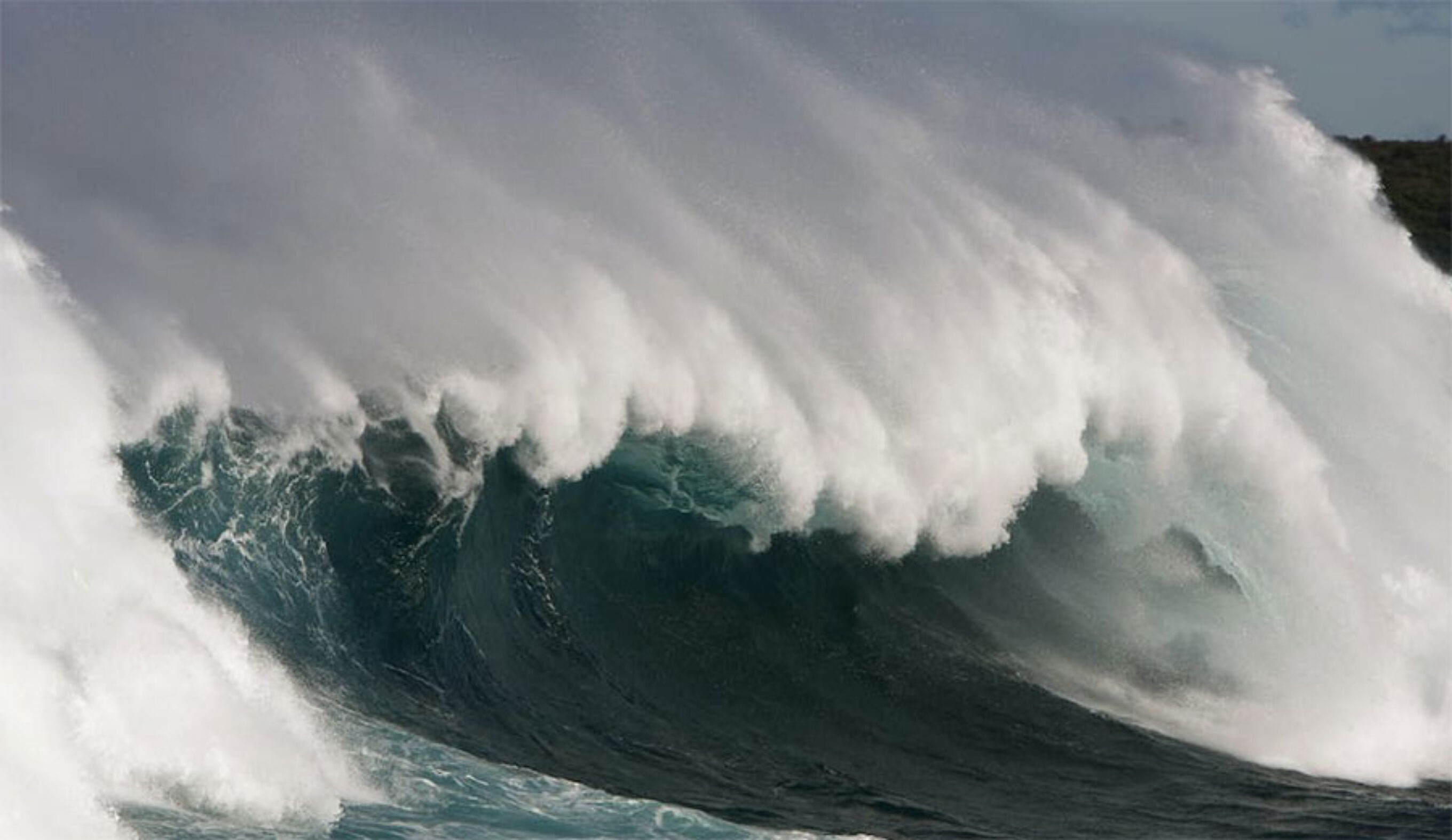 The power of ocean waves has increased worldwide