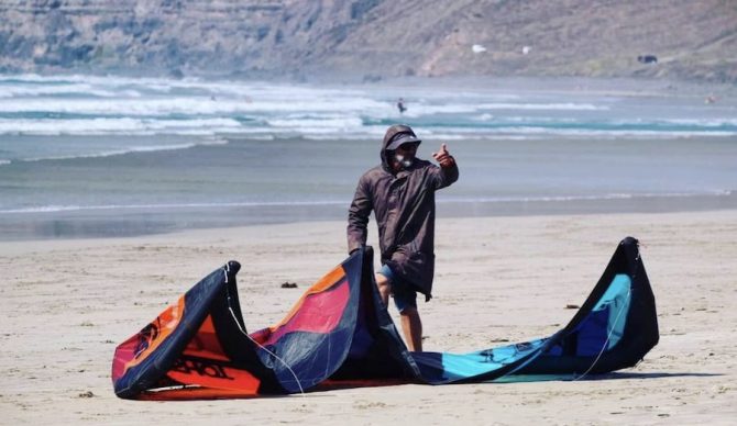 Ale Lanzarote Kite Surf in Action