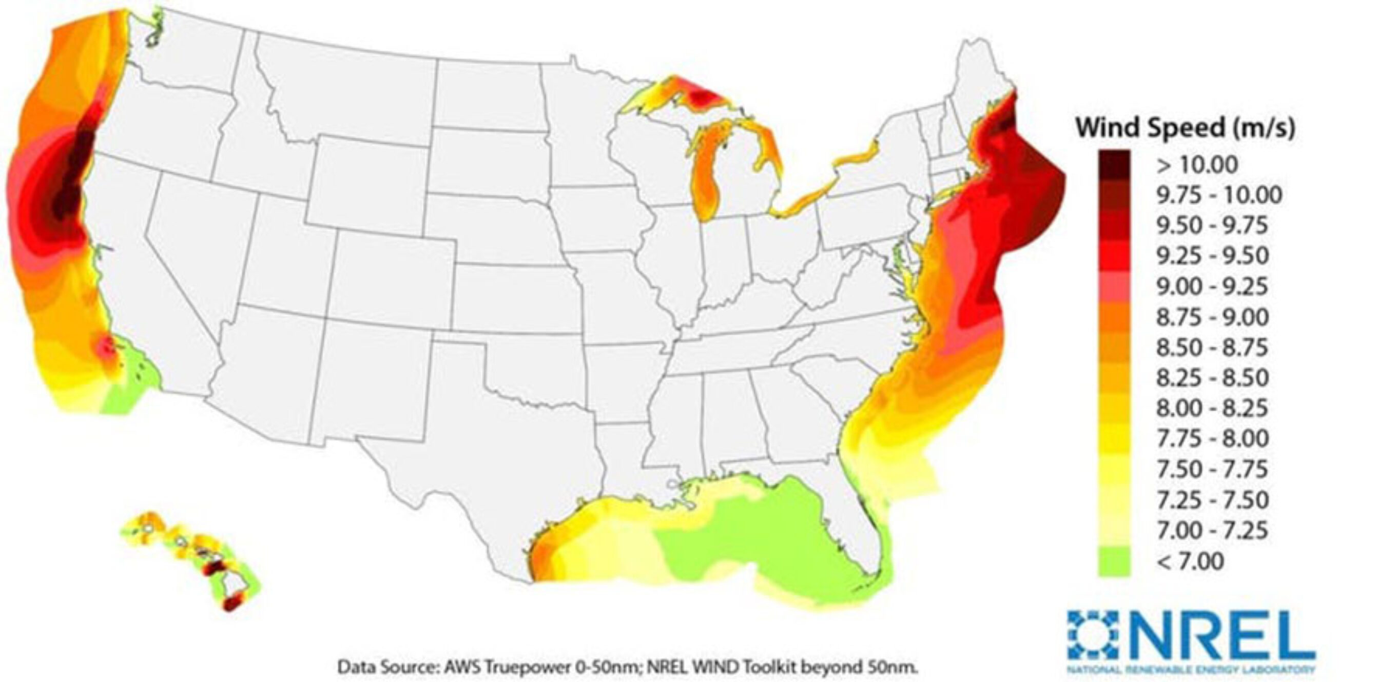 offshore wind power potential in the U.S.