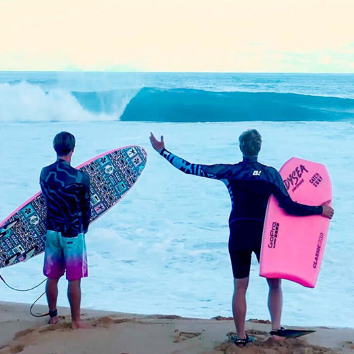 Jamie O'Brien surfing in Hawaii