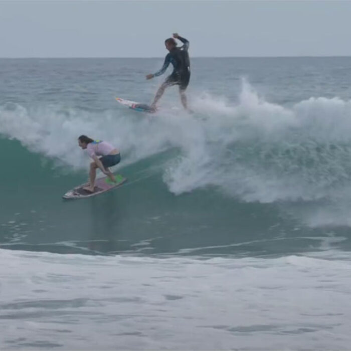 Jamie O'Brien and Brad Domke surfing