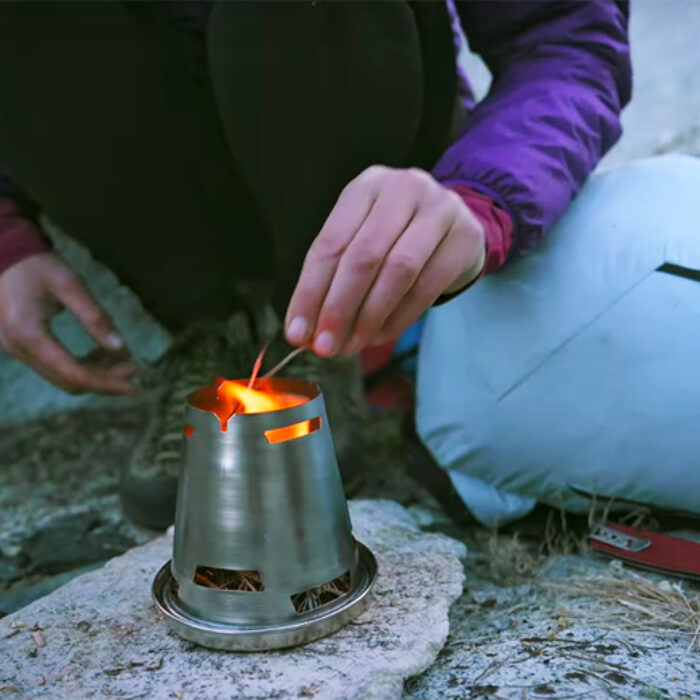 A gas-less backpacking stove from Patagonia