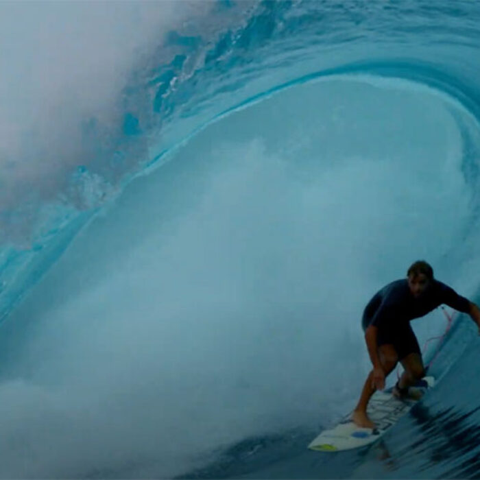 Anthony Walsh surfing the barrel