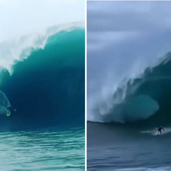Teahupoo surfers