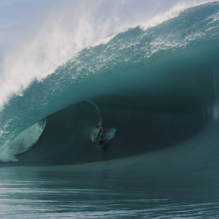 A gnarly wave at Teahupoo