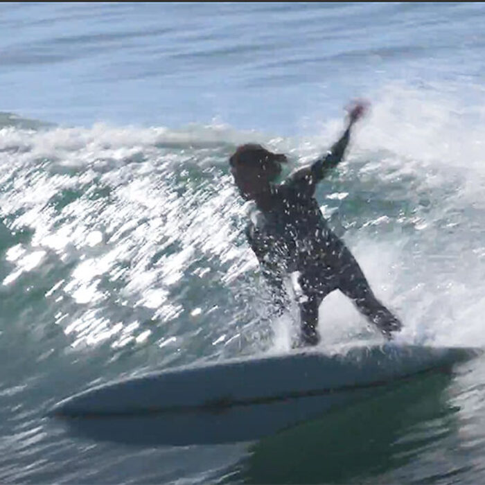 Craig Anderson surfing mid length glider