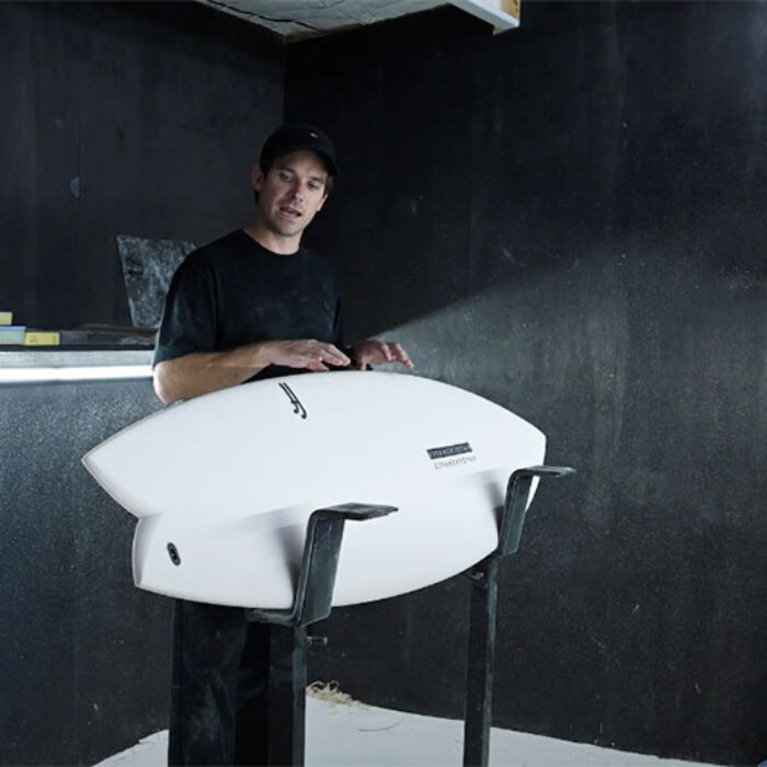 Hypto Krypto twin fin surfboard