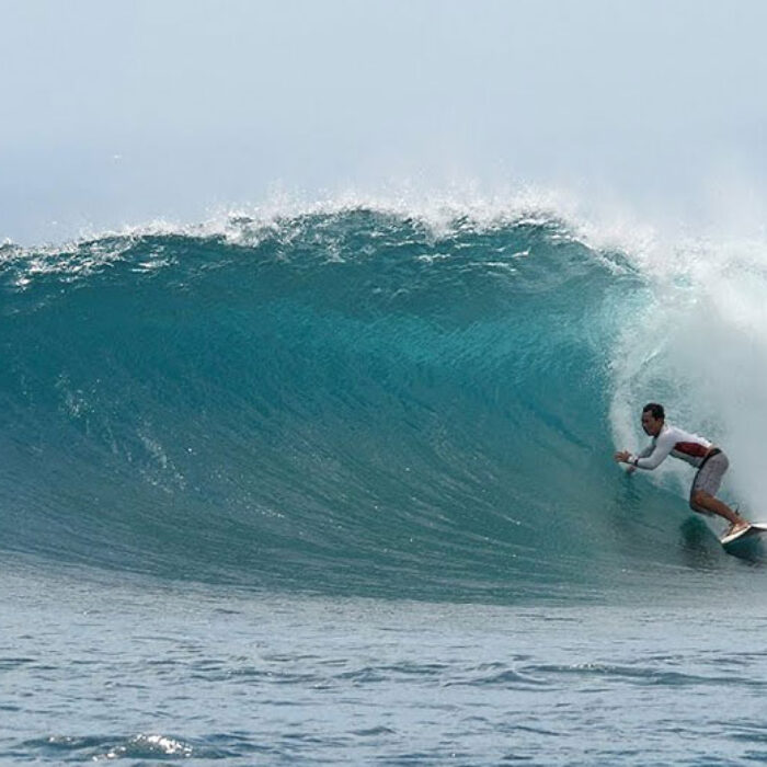 Lacerations, Nusa Lembongan surfing