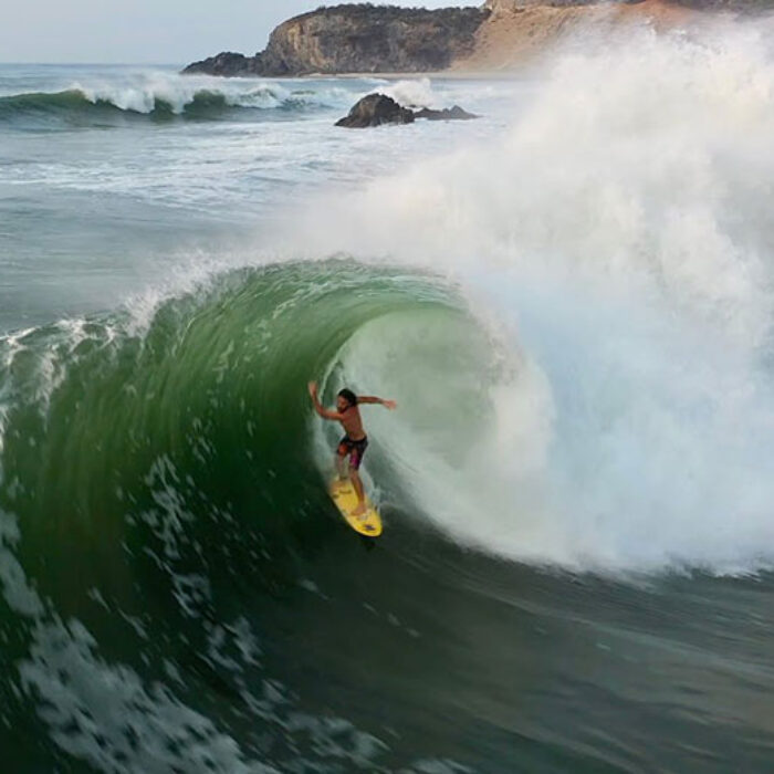 Mason Ho surfing in Mexico