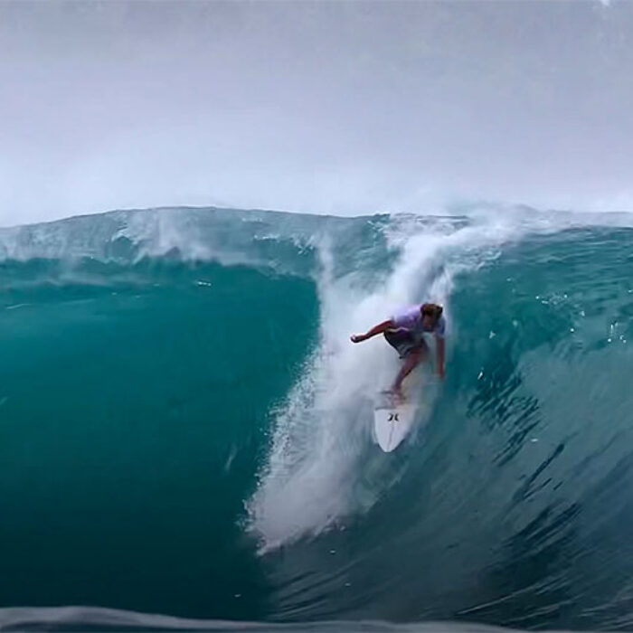 Nic von Rupp surfing