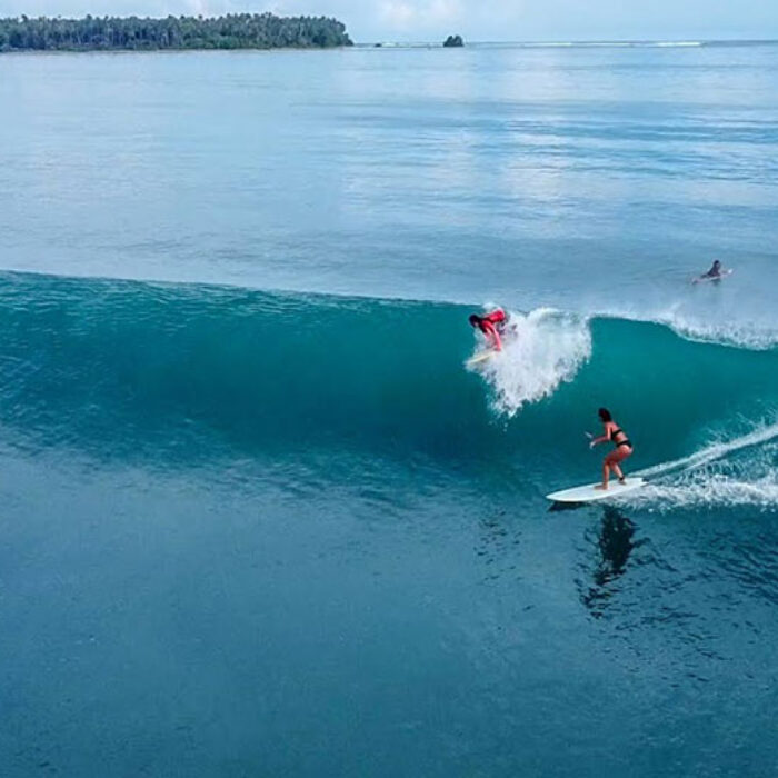 Surfing in Nias