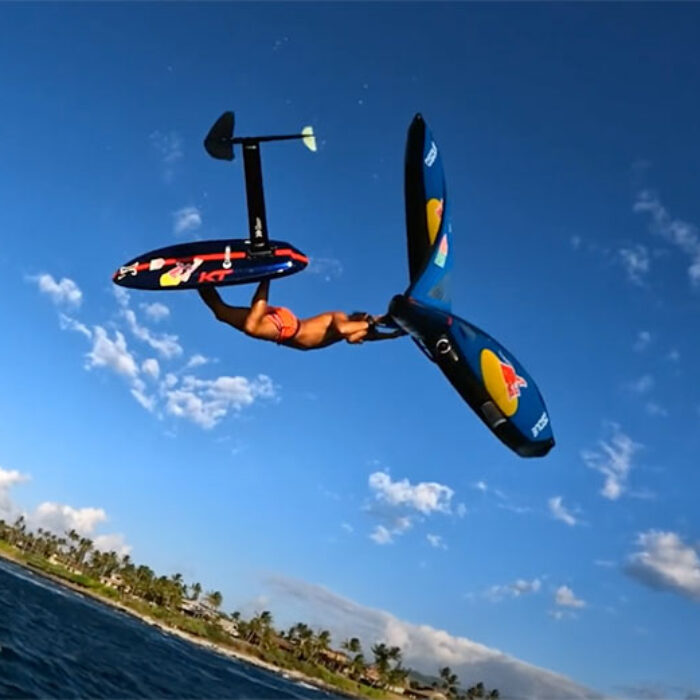 Kai Lenny wing foiling in Hawaii