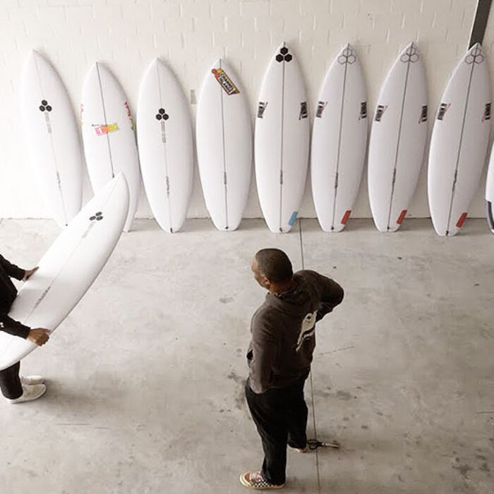 Mikey February surfboard quiver