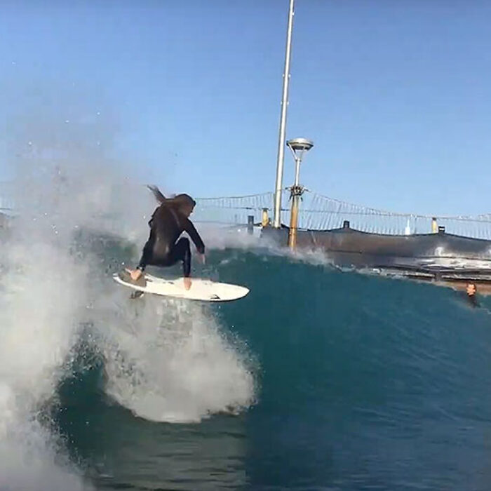 Rob Machado surfing at Kelly Slater Surf Ranch