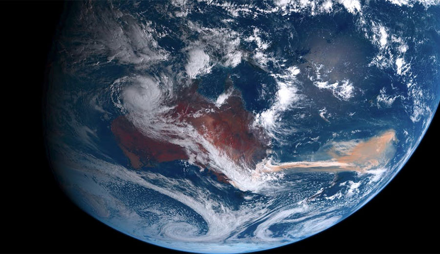 Himawari satellite image 