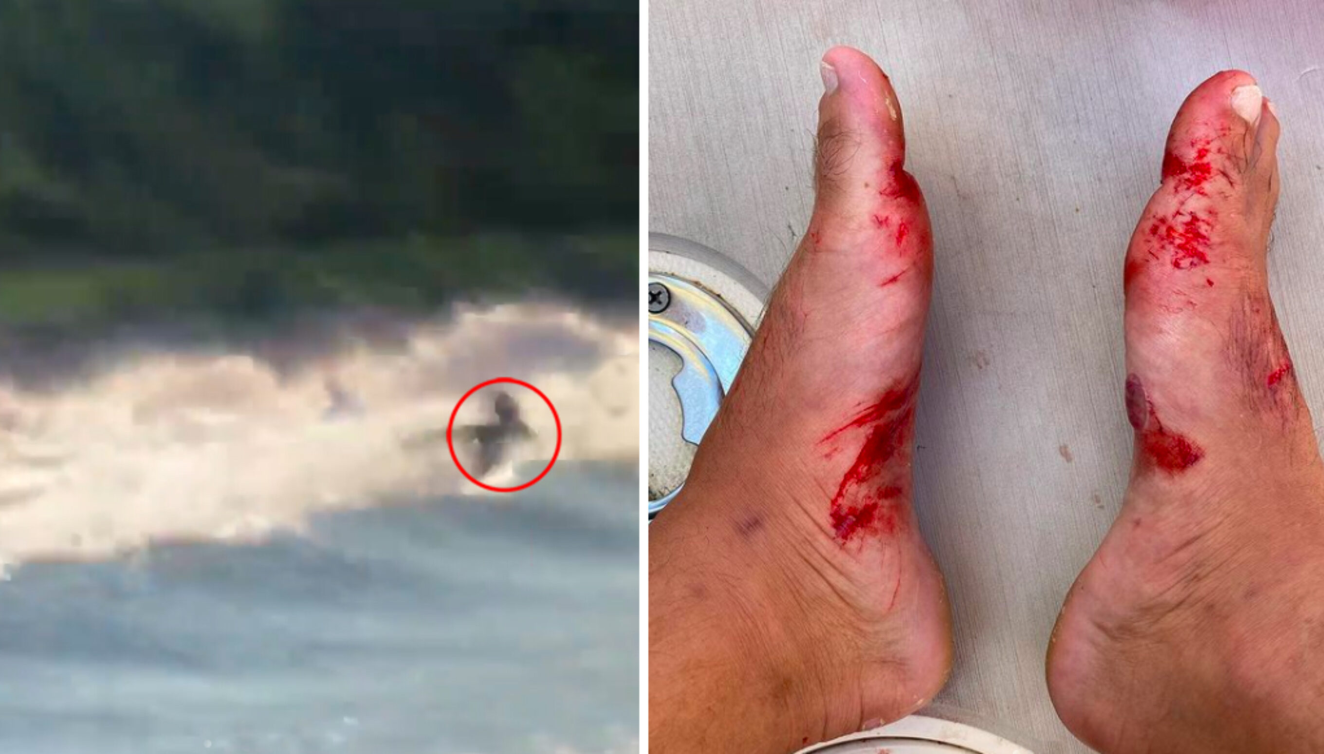 Texas Longboarder Shares Terrifying Footage of Tanker Surfing Gone Wrong