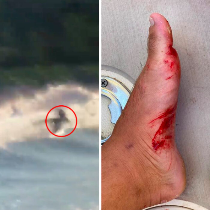 Texas Longboarder Shares Terrifying Footage of Tanker Surfing Gone Wrong