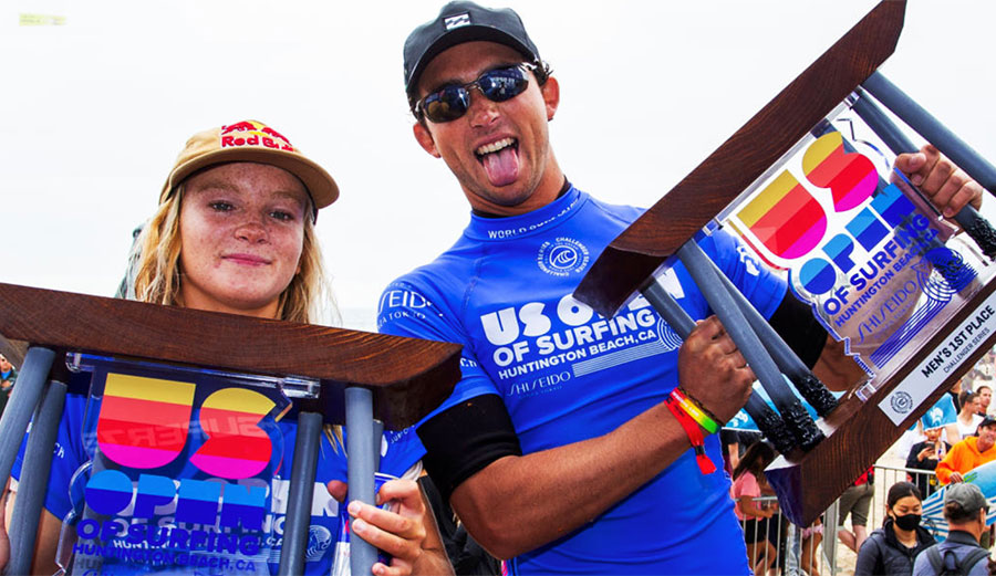 Caity Simmers and Griffin Colapinto win US Open of Surfing