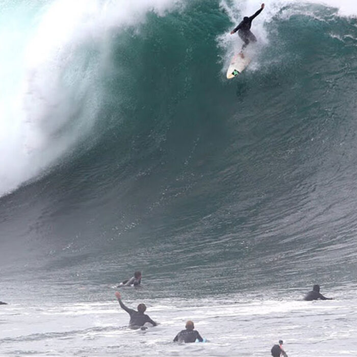 surfing footage at the Wedge