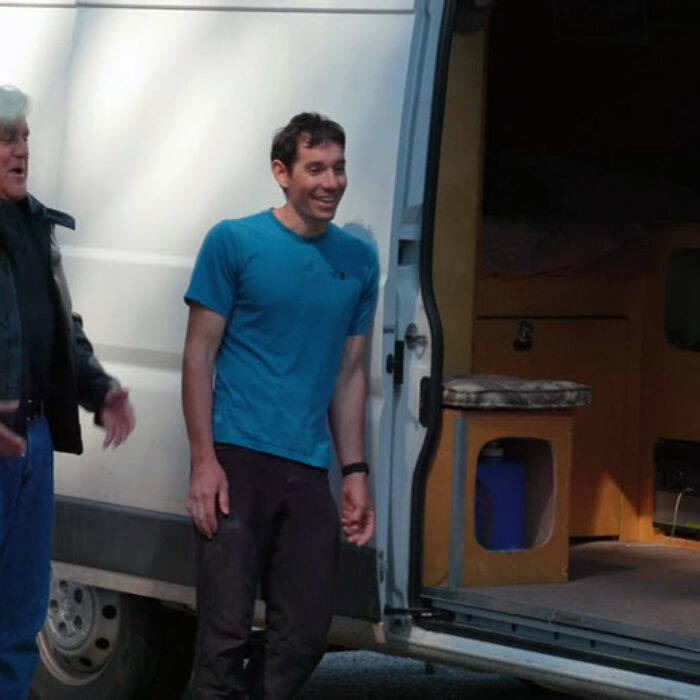 Alex Honnold Gives Jay Leno a Tour of His Van
