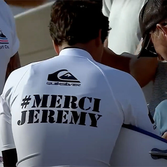 Jeremy Flores surfing in Hossegor