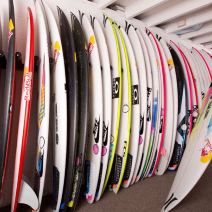 Julian Wilson surfboard quiver