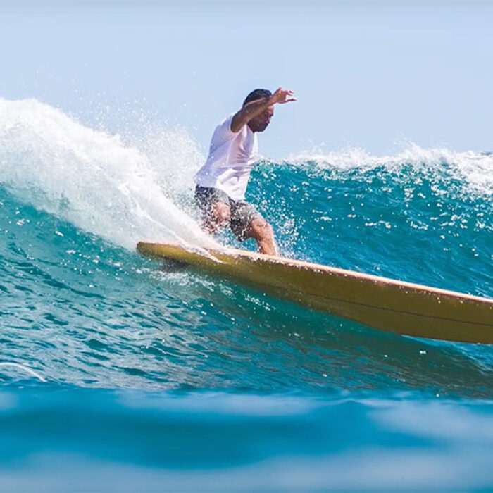 Kai Sallas longboarding