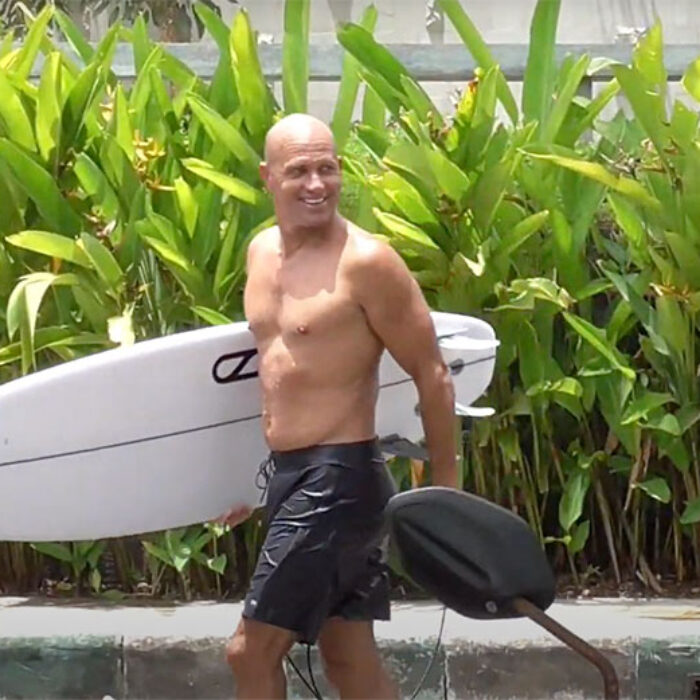 Kelly Slater surfing at Medewi