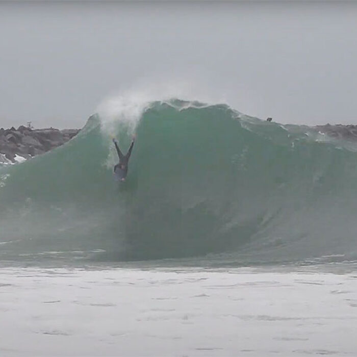 The Wedge surfing wipeout