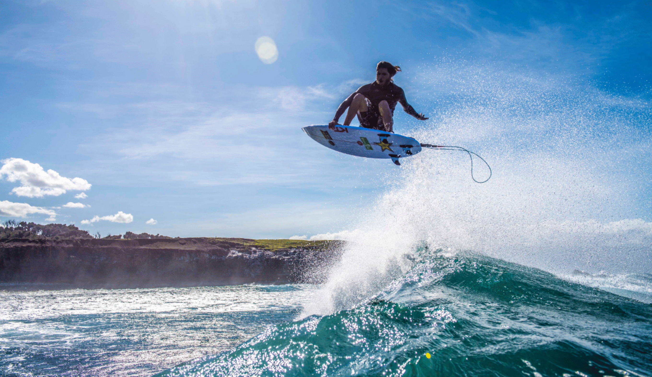 Matt Meola punts a huge air in Maui. Photo: @1more808