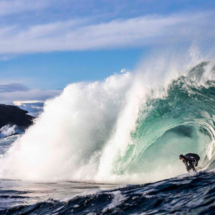 Ian Battrick surfing