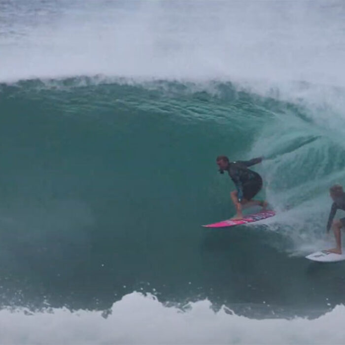 Jamie O'Brien and John John Florence surfing